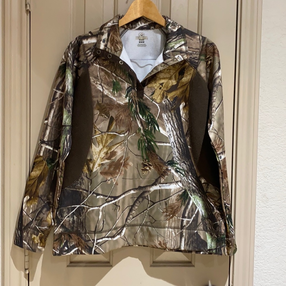 RedHead Realtree Camo Hunting Jacket in Brown and Green